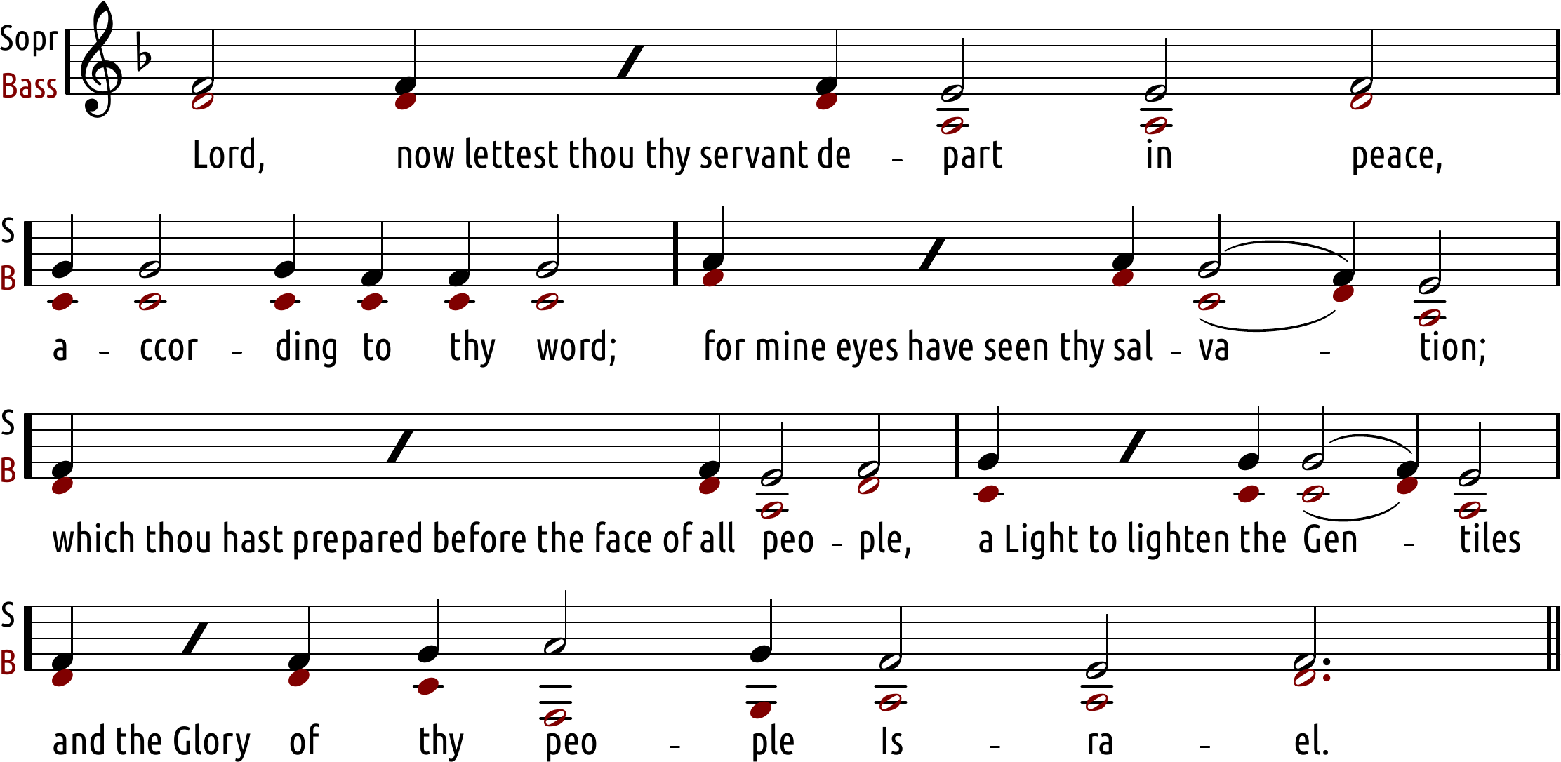 Song of Simeon notation (Orthodox Christian chant)